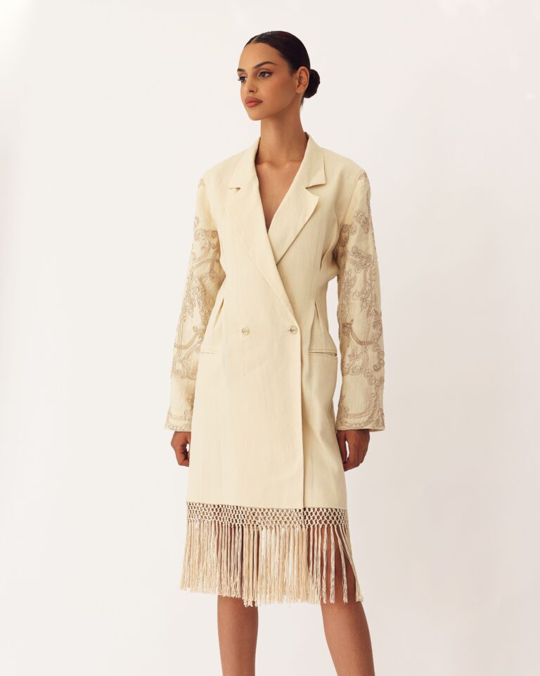 Ecru Blazer Dress