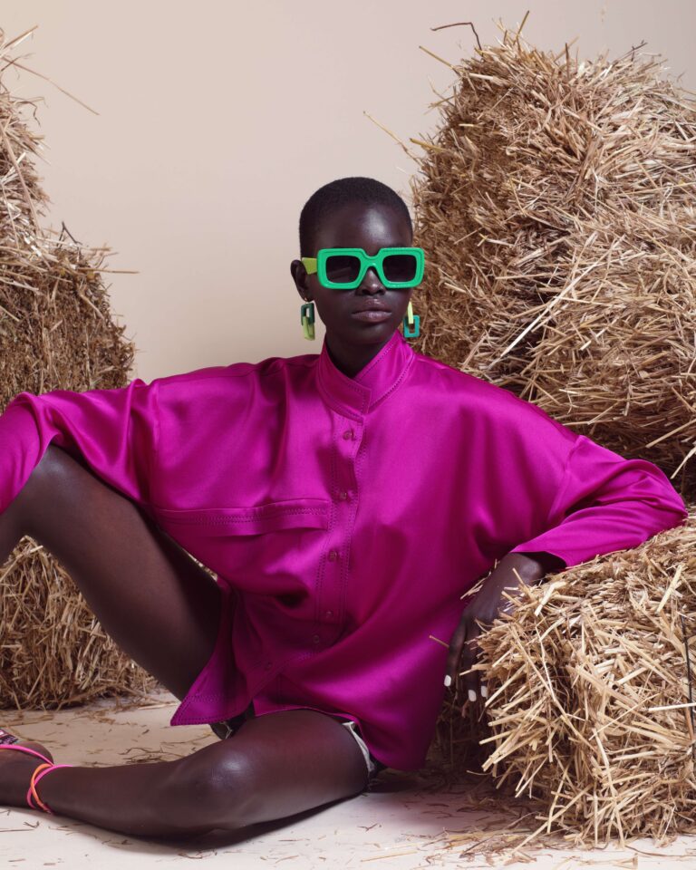 Fuchsia Silk Shirt